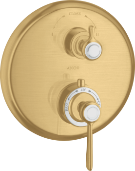  - AXOR Montreux Bateria termostatyczna podtynkowa złoty optyczny szczotkowany 16821250 - 16821250 - Łazienki Szydłowski