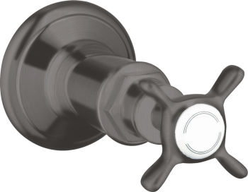 - AXOR Montreux Zawór odcinający z uchwytem krzyżowym, podtynkowy czarny chrom szczotkowany 16871340 - 16871340 - Łazienki Szydłowski