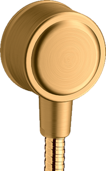  - AXOR Montreux Przyłącze węża z zaworem odcinającym złoty optyczny szczotkowany 16884250 - 16884250 - Łazienki Szydłowski