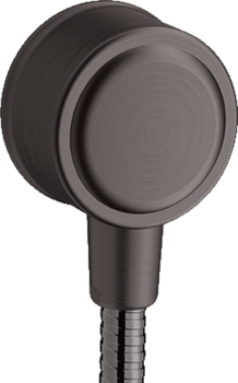 - AXOR Montreux Przyłącze węża z zaworem odcinającym czarny chrom szczotkowany 16884340 - 16884340 - Łazienki Szydłowski