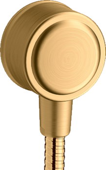  - AXOR Montreux Przyłącze węża z zaworem odcinającym mosiądz szczotkowany 16884950 - 16884950 U - Łazienki Szydłowski