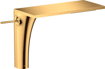 - AXOR Massaud Jednouchwytowa bateria umywalkowa 220 do umywalek nablatowych z niezamykanym kompletem odpływowym złoty optyczny polerowany 18020990 - 18020990 - Łazienki Szydłowski