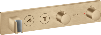  - AXOR ShowerSolutions Moduł termostatyczny  do 2 odbiorników, podtynkowy brąz szczotkowany 18355140 - 18355140 - Łazienki Szydłowski