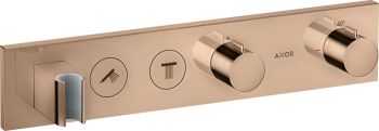  - AXOR ShowerSolutions Moduł termostatyczny 460/90 do 2 odbiorników, podtynkowy czerwone złoto polerowane 18355300 - 18355300 - Łazienki Szydłowski