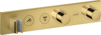  - AXOR ShowerSolutions Bateria wannowo-prysznicowa 46 x 9cm do 2 odbiorników, Złoty Optyczny Polerowany 18355990 - 18355990 - Łazienki Szydłowski