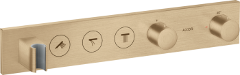 - AXOR ShowerSolutions Moduł termostatyczny Select 53 x 9 cm do 3 odbiorników, podtynkowy brąz szczotkowany 18356140 - 18356140 - Łazienki Szydłowski