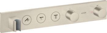  - AXOR ShowerSolutions Moduł termostatyczny Select 530/90 do 3 odbiorników, podtynkowy nikiel szczotkowany 18356820 - 18356820 - Łazienki Szydłowski