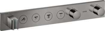  - AXOR ShowerSolutions Moduł termostatyczny Select 600/90 do 4 odbiorników, podtynkowy  czarny chrom polerowany 18357330 - 18357330 U - Łazienki Szydłowski