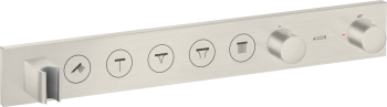  - AXOR ShowerSolutions Moduł termostatyczny Select 670/90 do 5 odbiorników,stal szlachetna optyczna 18358800 - 18358800 - Łazienki Szydłowski
