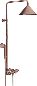  - AXOR Showers/Front Komplet prysznicowy 240 2jet z termostatem czerwone złoto szczotkowane 26020310 - 26020310 - Łazienki Szydłowski