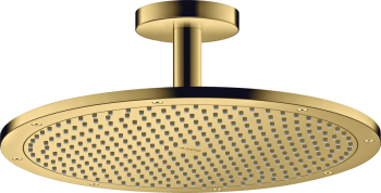  - AXOR ShowerSolutions Deszczownica 35cm 1jet z przyłączem sufitowym Złoty Optyczny Polerowany 26035990 - 26035990 - Łazienki Szydłowski