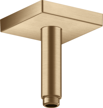 - AXOR ShowerSolutions Przyłącze sufitowe 10 cm, kwadratowe brąz szczotkowany 26437140 - 26437140 U - Łazienki Szydłowski