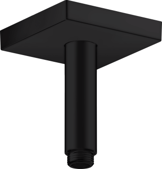 - AXOR ShowerSolutions Przyłącze sufitowe 10 cm, kwadratowe czarny mat 26437670 - 26437670 - Łazienki Szydłowski