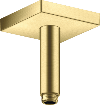 - AXOR ShowerSolutions Przyłącze sufitowe 10 cm, kwadratowe mosiądz szczotkowany 26437950 - 26437950 - Łazienki Szydłowski