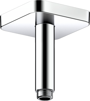 - AXOR ShowerSolutions Przyłącze sufitowe 100 mm, softsquare chrom 26965000 - 26965000 - Łazienki Szydłowski