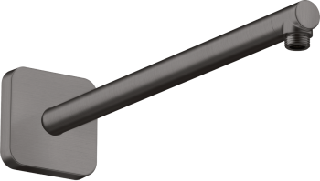  - AXOR ShowerSolutions Ramię prysznicowe 39 cm, softsquare Czarny Chrom Szczotkowany 26967340 - 26967340 - Łazienki Szydłowski