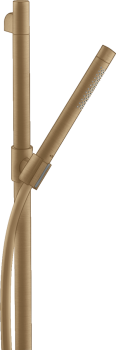 - AXOR Starck Zestaw prysznicowy 90 cm z główką prysznicową 2jet, Slim brąz szczotkowany 27980140 - 27980140 - Łazienki Szydłowski