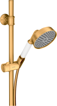 - AXOR Montreux Zestaw prysznicowy 90 cm z główką prysznicową 100 1jet złoty optyczny szczotkowany 27982250 - 27982250 - Łazienki Szydłowski