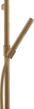 - AXOR Starck Zestaw prysznicowy 90 cm z główką prysznicową 1jet, Slim brąz szczotkowany 27983140 - 27983140 - Łazienki Szydłowski