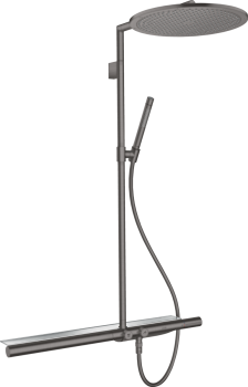  - AXOR ShowerSolutions Komplet prysznicowy 350 1jet z termostatem 800 Czarny Chrom Szczotkowany 27984340 - 27984340 - Łazienki Szydłowski