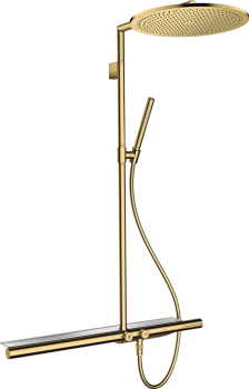  - AXOR ShowerSolutions Komplet prysznicowy 350 1jet z termostatem 800 złoty optyczny polerowany 27984990 - 27984990 - Łazienki Szydłowski