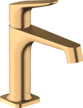  - AXOR Citterio M Jednouchwytowa bateria umywalkowa 100 z kompletem odpływowym z cięgłem mosiądz szczotkowany 34010950 - 34010950 U - Łazienki Szydłowski