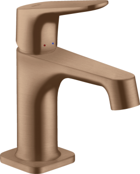  - AXOR Citterio M Jednouchwytowa bateria umywalkowa 70 do małych umywalek z kompletem odpływowym z cięgłem czerwone złoto szczotkowane 34016310 - 34016310 - Łazienki Szydłowski