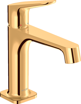  - AXOR Citterio M Jednouchwytowa bateria umywalkowa 100 z niezamykanym kompletem odpływowym złoty optyczny polerowany 34017990 - 34017990 - Łazienki Szydłowski