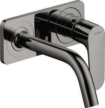- AXOR Citterio M Jednouchwytowa bateria umywalkowa z wylewką 167 mm i płytką, ścienna, podtynkowa czarny chrom polerowany 34112330 - 34112330 - Łazienki Szydłowski