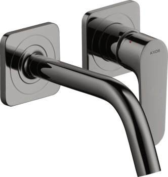 - AXOR Citterio M Jednouchwytowa bateria umywalkowa z wylewką 167 mm i rozetami, ścienna, podtynkowa czarny chrom polerowany 34113330 - 34113330 - Łazienki Szydłowski
