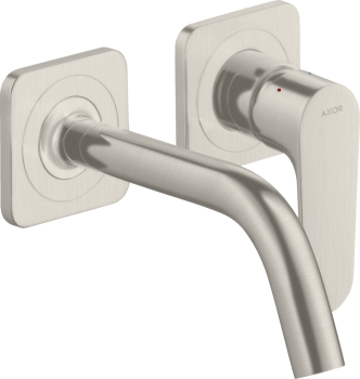  - AXOR Citterio M Jednouchwytowa bateria umywalkowa z wylewką 167 mm i rozetami, ścienna, podtynkowa stal szlachetna optyczna 34113800 - 34113800 - Łazienki Szydłowski
