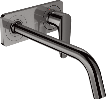 - AXOR Citterio M Jednouchwytowa bateria umywalkowa z wylewką 227 mm i płytką, ścienna, podtynkowa czarny chrom polerowany 34115330 - 34115330 - Łazienki Szydłowski