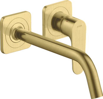  - AXOR Citterio M Jednouchwytowa bateria umywalkowa z wylewką 227 mm i rozetami, ścienna, podtynkowa mosiądz szczotkowany 34116950 - 34116950 U - Łazienki Szydłowski