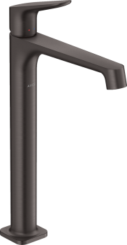 - AXOR Citterio M Jednouchwytowa bateria umywalkowa 250 do umywalek nablatowych z niezamykanym kompletem odpływowym czarny chrom szczotkowany 34127340 - 34127340 - Łazienki Szydłowski