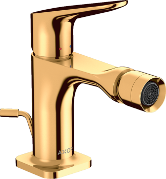  - AXOR Citterio M Jednouchwytowa bateria bidetowa z kompletem odpływowym z cięgłem złoty optyczny polerowany 34210990 - 34210990 - Łazienki Szydłowski
