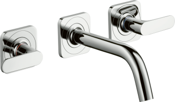 - AXOR Citterio M 3-otworowa bateria umywalkowa z uchwytami jednoramiennymi, rozetami i wylewką 16,6 cm, ścienna, podtynkowa chrom 34313000 - 34313000 - Łazienki Szydłowski