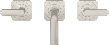  - AXOR Citterio M 3-otworowa bateria umywalkowa z uchwytami jednoramiennymi, rozetami i wylewką 166 mm, ścienna, podtynkowa stal szlachetna optyczna 34313800 - 34313800 - Łazienki Szydłowski