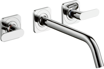 - AXOR Citterio M 3-otworowa bateria umywalkowa z uchwytami jednoramiennymi, rozetami i wylewką 26,6 cm, ścienna, podtynkowa chrom 34315000 - 34315000 - Łazienki Szydłowski