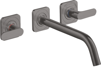 - AXOR Citterio M 3-otworowa bateria umywalkowa z uchwytami jednoramiennymi, rozetami i wylewką 266 mm, ścienna, podtynkowa 34315340 - 34315340 - Łazienki Szydłowski