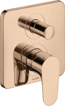  - AXOR Citterio M Jednouchwytowa bateria wannowa zgodna z normą EN 1717, podtynkowa czerwony złoty polerowany 34427300 - 34427300 - Łazienki Szydłowski