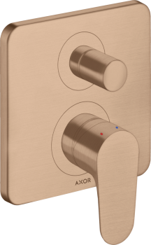  - AXOR Citterio M Jednouchwytowa bateria wannowa zgodna z normą EN 1717, podtynkowa czerwony złoty szczotkowany 34427310 - 34427310 - Łazienki Szydłowski