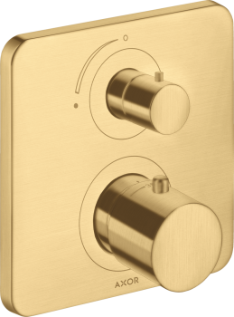  - AXOR Citterio M Bateria termostatyczna z zaworem odcinającym do 1 odbiornika, podtynkowa złoty optyczny szczotkowany 34705250 - 34705250 U - Łazienki Szydłowski