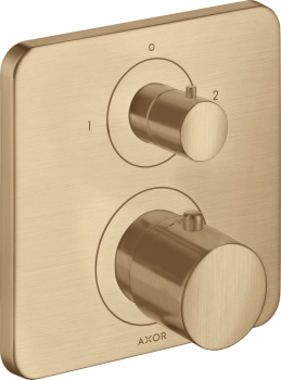 - AXOR Citterio M Bateria termostatyczna z zaworem odcinająco-przełączającym do 2 odbiorników, podtynkowa brąz szczotkowany 34725140 - 34725140 U - Łazienki Szydłowski