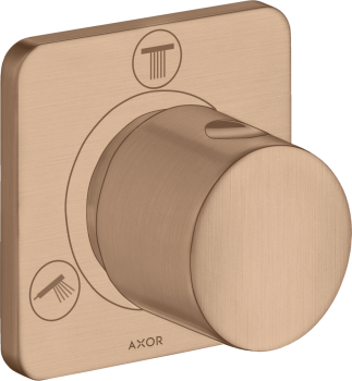  - AXOR Citterio M Zawór odcinająco-przełączający Trio/Quattro, podtynkowy czerwone złoto szczotkowane 34920310 - 34920310 - Łazienki Szydłowski