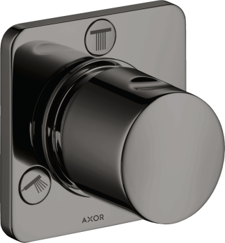 - AXOR Citterio M Zawór odcinająco-przełączający Trio/Quattro, czarny chrom polerowany 34920330 - 34920330 - Łazienki Szydłowski