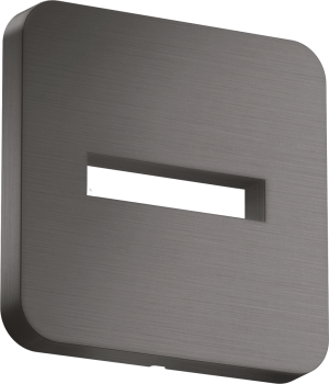  - AXOR ShowerSolutions Rozeta, softsquare czarny chrom szczotkowany 35214340 - 35214340 - Łazienki Szydłowski