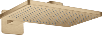  - AXOR ShowerSolutions Deszczownica 46 x 30 cm 2jet z ramieniem prysznicowym, rozeta softsquare Brąz Szczotkowany 35275140 - 35275140 - Łazienki Szydłowski