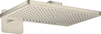  - AXOR ShowerSolutions Głowica prysznicowa 460/300 2jet z ramieniem prysznicowym, rozeta softsquare nikiel szczotkowany 35275820 - 35275820 U - Łazienki Szydłowski