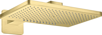  - AXOR ShowerSolutions Głowica prysznicowa 460/300 2jet z ramieniem prysznicowym, rozeta softsquare mosiądz szczotkowany 35275950 - 35275950 U - Łazienki Szydłowski