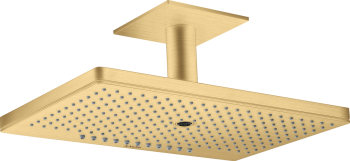  - AXOR ShowerSolutions Deszczownica prysznicowa 46 x 30 cm 3jet z przyłączem sufitowym złoty optyczny szczotkowany 35281250 - 35281250 U - Łazienki Szydłowski